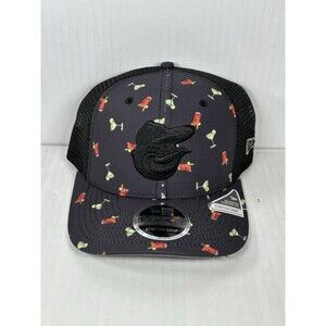 New Era Baltimore Orioles Drinks Pattern MLB 9SEVENTY Stretch-Snap Hat Cap NWT